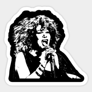 B&W Tina Turner Sticker